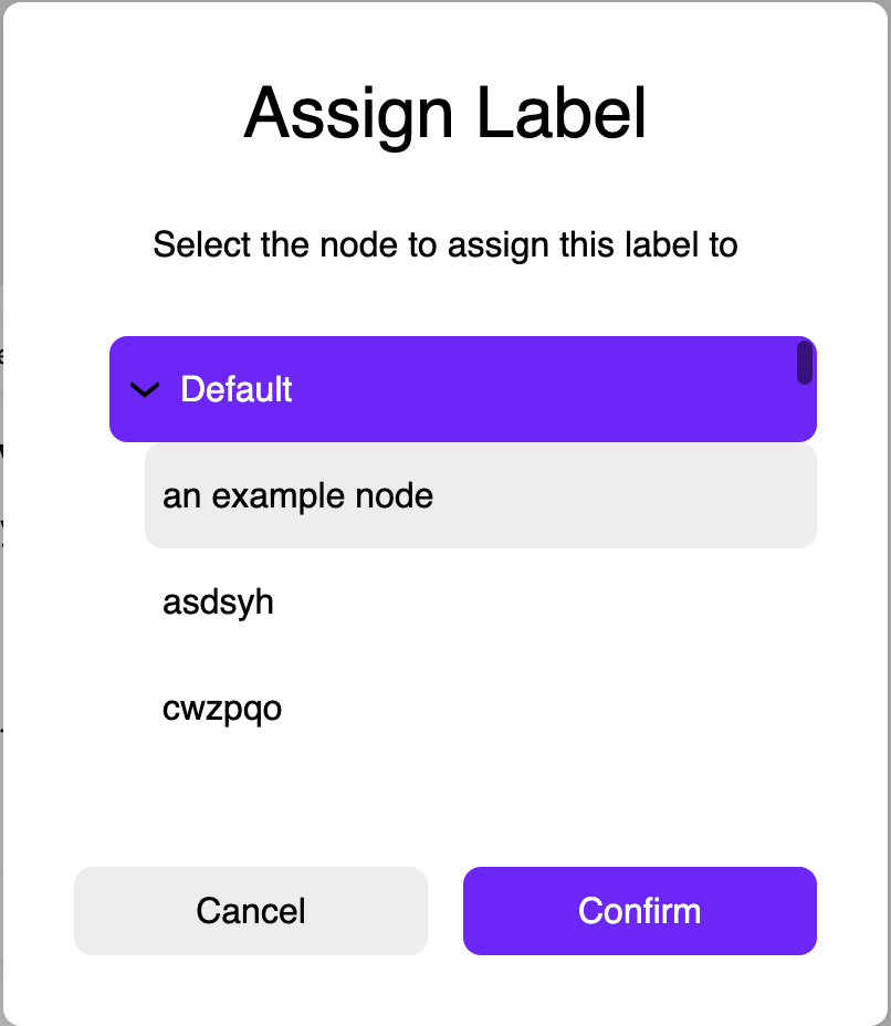 Assign Label