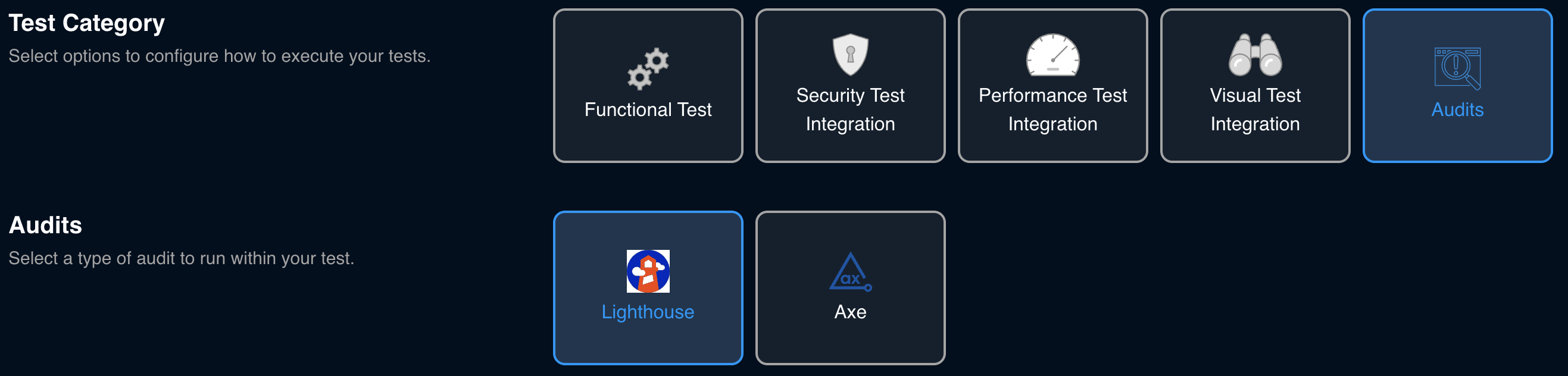 Flare Configuration for Audit Test